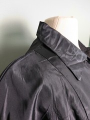 Vintage Possible Antique Black Hourglass Waist Jacket Wounded Bird