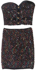 Ritmo Di Perla Stretch Corset and Stretch Skirt German Size 38 Italy 44
