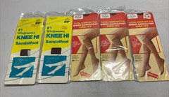 Vintage K-Mart Walgreens Knee Hi’s 8½-11 women Brown Mist Coffee Suntone