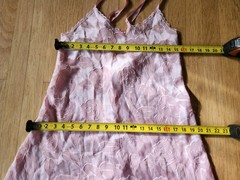 Vntg Undercover Wear Pink Burn Out &Lace Nightgown Lingerie*Adjustable Strap*szM