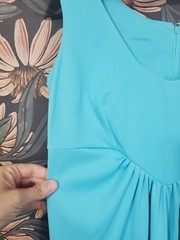Mister Jay Pink Turquoise Maxi Style Sleeveless Nightgown Vtg 70s Womens Size 8