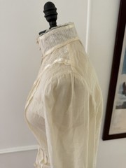 Vintage Gunne Sax Gunnies Jessica McClintok Cream Lace Blouse Prairie Floral