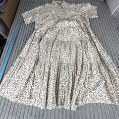 Vintage Willowbend Prairie Dress Set Womens XL Floral Calico Shirt Tiered Skirt
