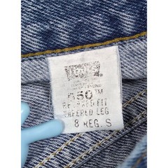 Vintage 90s Levis 550 Relaxed Fit Tapered Leg Jeans Womens 8 Reg S Blue Denim