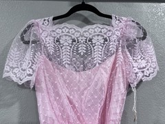 Vintage Pink JCPenney Lace Dress Size 5/6