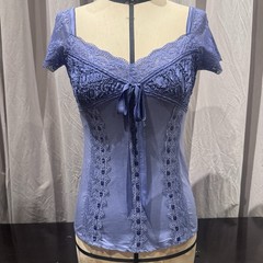 Rare Ann Ferriday Cotton / Silk Sweetheart Corset Top Unworn Stock S / M