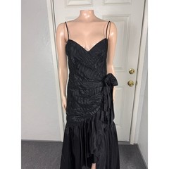 Vintage 80s TD4 Eletra Women’s Dress 9/10 Prom Formal Evening Lace P28