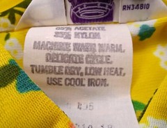 Vintage The Cracker Barrel Colorful Yellow Dress Juniors Size