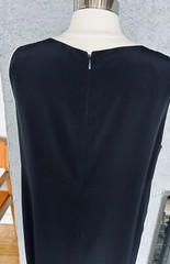 VINTAGE 80’S PRADA BLACK CREPE TANK DOUBLE SEAMED FRONTKNEE LEGNTH DRESS S46