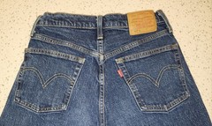 Vtg Style Big E Levi’s 501 S Red Label Skinny Button Fly Embroidered SZ 26/28!