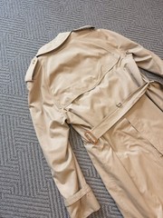 Rare Vintage 1980s Burberry’s Trench Coat Size 42 Long Beige