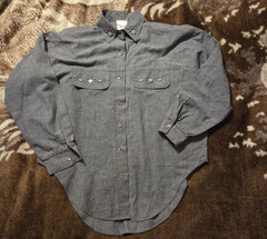 Vintage Fritzi 1980’s Western Chambray Shirt with Embellishments
