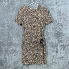 Vtg 80s Body English Dress Size 4 Animal Print Knee Length Party Event USA Made