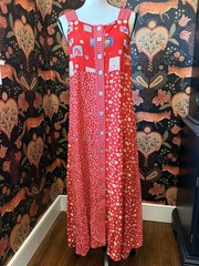 Classics By Carol Anderson Vintage Cottagecore Dress Size S Ted Print Fruit Cabi