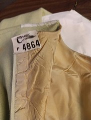 Vintage Dress and Jacket Med/Lg 60s-70s Lime Green Polyester Blend