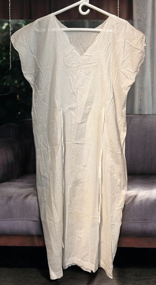 Vintage Victorian Cotton Lawn Day Dress