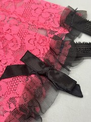 Vintage Miss Diana LACE string Bikini Panties (Hot Pink) (2 Pairs) NOS