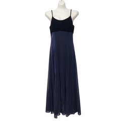 Vintage 90s Jump Apparel Purple Ombre Velvet Iridescent Sparkle Maxi Dress 11/12