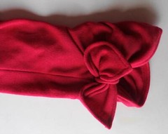 Vintage Red Wool Nina Ricci Full Skirt Dress B36 Size 40