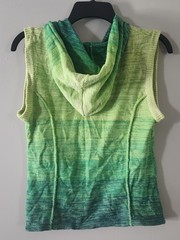 Vintage 90s Bouncy Wear Ombre Vest-Green-Hoodie-Rave-Size M/L