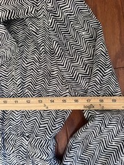 VINTAGE 1970’S Chevron Print Shirt Dress SCHRADER SPORT Petite Sz 8 No Belt