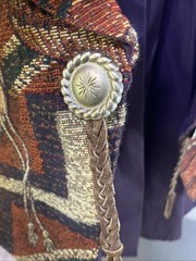 Vintage 1970’s Roughrider By Circle T Button Up Shirt And Vest Women Size Medium