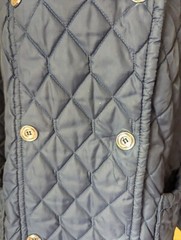 Vintage 80’s Montgomery Ward Quilted Jacket Dark Blue Womens Size 18 1/2 Large