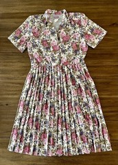 Vintage Floral Dress – California Looks – Size 10