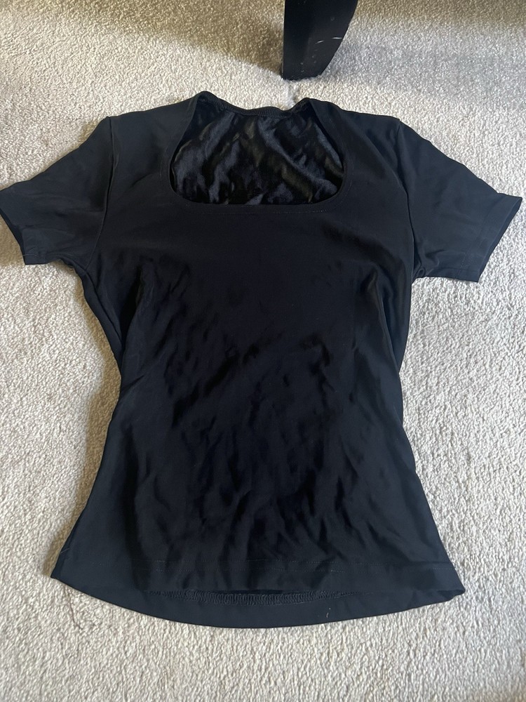 Vintage 1990s Crop Top Scoop Neck Short Sleeve size XS S