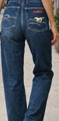 Vintage 80s Tale Lord Denim Cowboy Western Jeans – Wide Leg – 24″W 25″ Inseam