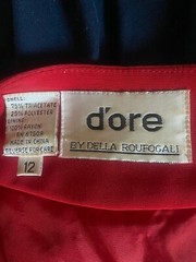 D”ore By Della Roufogali Womens Beaded Sequin Red Cardigan Sz 12 Open Front