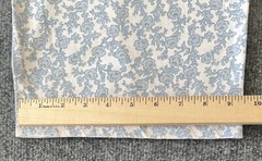Vanity Fair Womens VTG Sleep Pants Blue Floral Drawstring Elastic Waist Cottage
