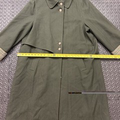 Vtg Avoca Collection Ireland Wool Trench Coat Green Oversized Women’s X-Large