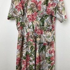 Vintage Via Sant Andrea Womens Floral Dress 1X (See Measurements) Short Sleeve