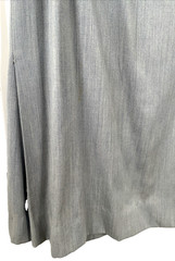 1940s Vtg Swansdown Gray Wool 2 Pc Suit Button Jacket & Skirt Nipped Waist OOAK
