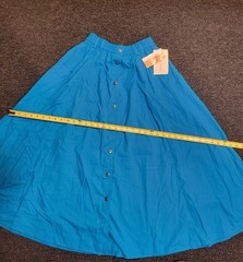 Vintage 90s LizSport Adult Womens Size Medium M Blue Teacher Skirt A-Line New