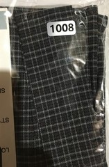 Vintage Womens Gray Plaid Size Small Stretch Bodycon Jumper Dress NOS NWT