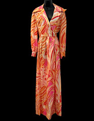Vintage 60s Silky Psychedelic Paisley Mod Pucci-esque Palazzo Pants Jumpsuit