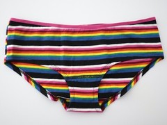 VTG Victoria’s Secret PINK Rare Pattern Stripe Hipster Panty SMALL