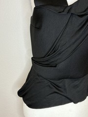 Archival Hussein Chalayan Asymmetrical Structural Top Black IT 42 US 6 England