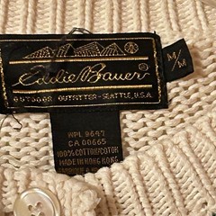 Vintage 90s EDDIE BAUER Sweater Womens Med Duck Hearts Flowers Gramcore Cardigan