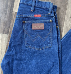 Wrangler Made in USA Western Jeans Blue Label size 11 x 30 actual (W28 L29)