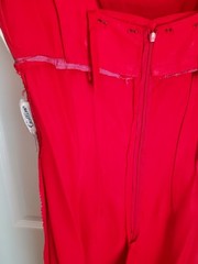 Vintage 1950s Gallina California Red Wiggle Pinup Dress | Rockabilly Retro