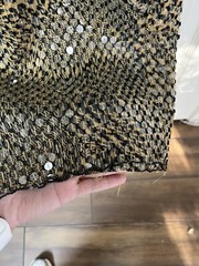 VTG Beaded Sequin Long Dress Mixed Leopard Prints Size “S”