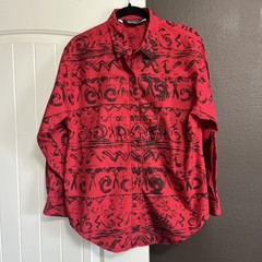 RARE Vintage 80s Panhandle Slim Women’s Western Medium Cotton Rodeo Cowgirl 🤠