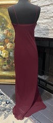 Vintage Fredrick’s Of Hollywood Maroon Maxi Dress Glamour Jersey Y2K Size 8