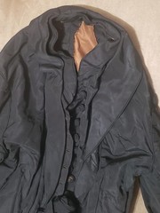 Authentic Antique 1870’s Womans Girls Victorian Black Jacket Bodice Boned Small