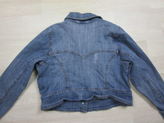 Vintage 90’s Z. Cavaricci Women’s Distressed Cropped Denim Jean Jacket Size 1