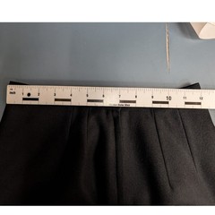 Vintage Pandora Costume Maker Pencil Skirt Women 11-12 Black Lined Slit