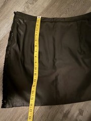 Vintage Y2k Wet Seal Women’s Skirt Mini Medium Sequin Faux Leather Pencil